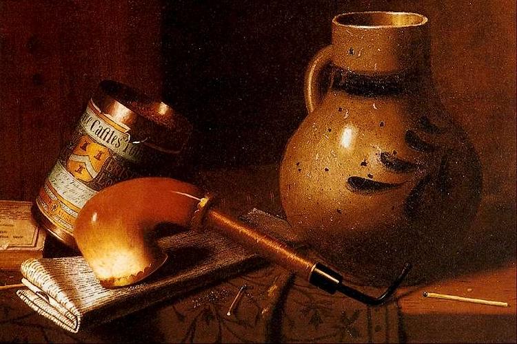 William Michael Harnett Still Life with Pipe and Tobacco China oil painting art